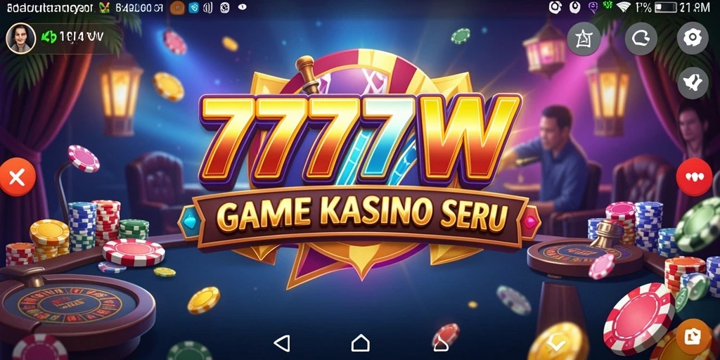Tampilan gameplay Kasino menarik di 7777W.
