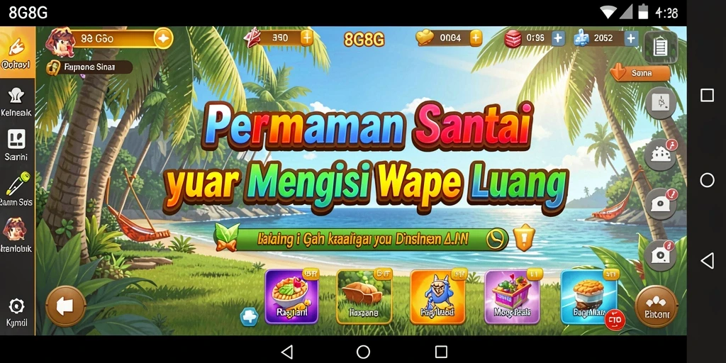 Screenshot gameplay 8G8G yang seru dan penuh warna.