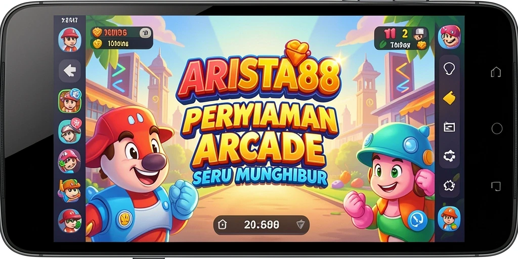 Screenshot gameplay ARISTA88 menampilkan aksi seru dalam permainan arcade.