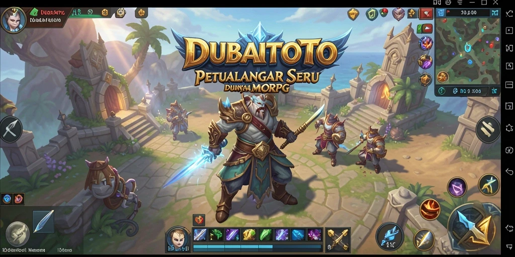 Screenshot gameplay DUBAITOTO menampilkan aksi seru dalam dunia MMORPG.