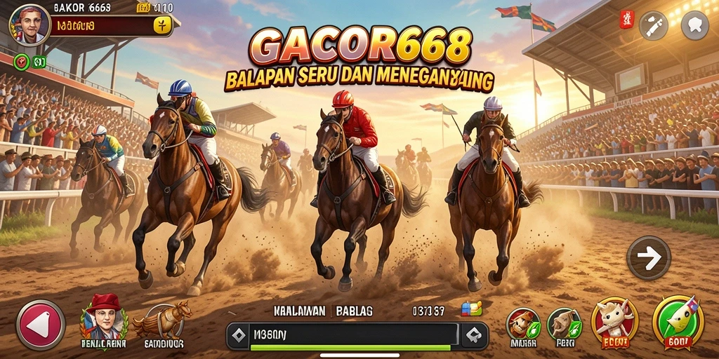 Gameplay seru balapan di GACOR668 dengan grafik menawan.
