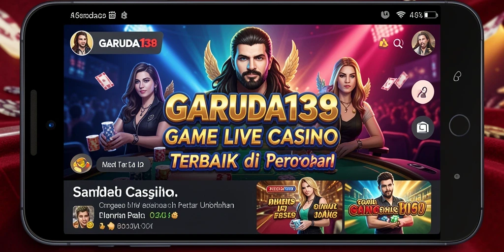 Screenshot gameplay menarik dari GARUDA138 yang menunjukkan dealer dan interaksi pemain.