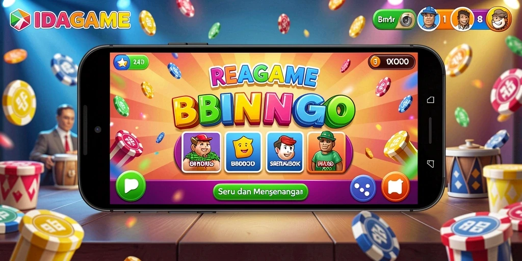 Screenshot gameplay IDAGAME yang menunjukkan keseruan bermain Bingo.