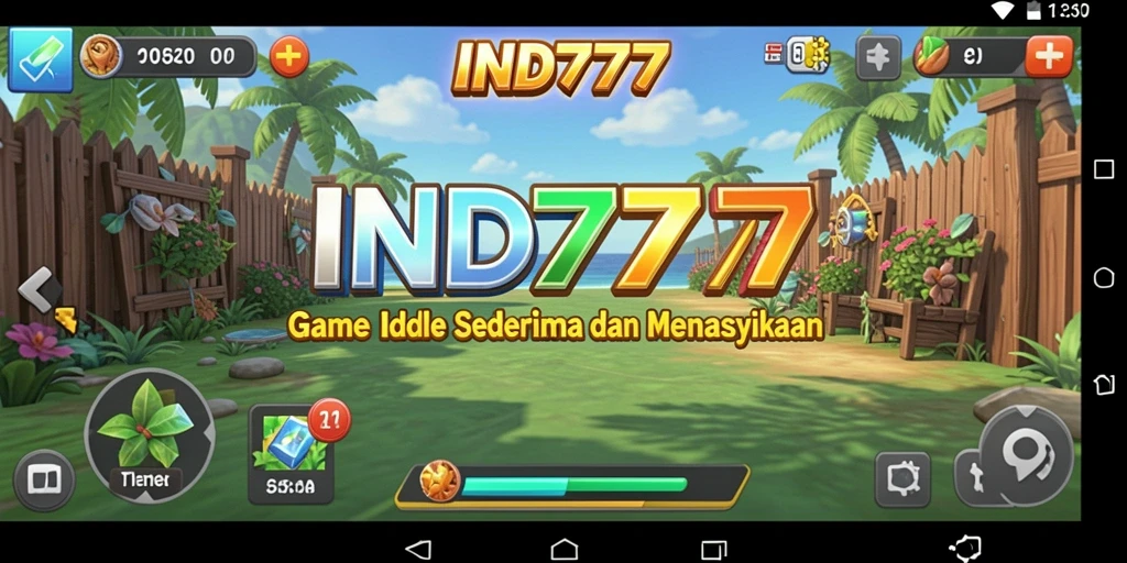 Screenshot gameplay IND777 yang menunjukkan aksi pengumpulan sumber daya.