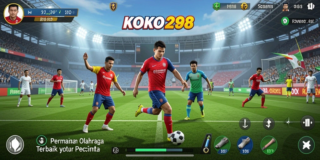 Tampilan menarik dari gameplay KOKO288 yang penuh tindakan olahraga.