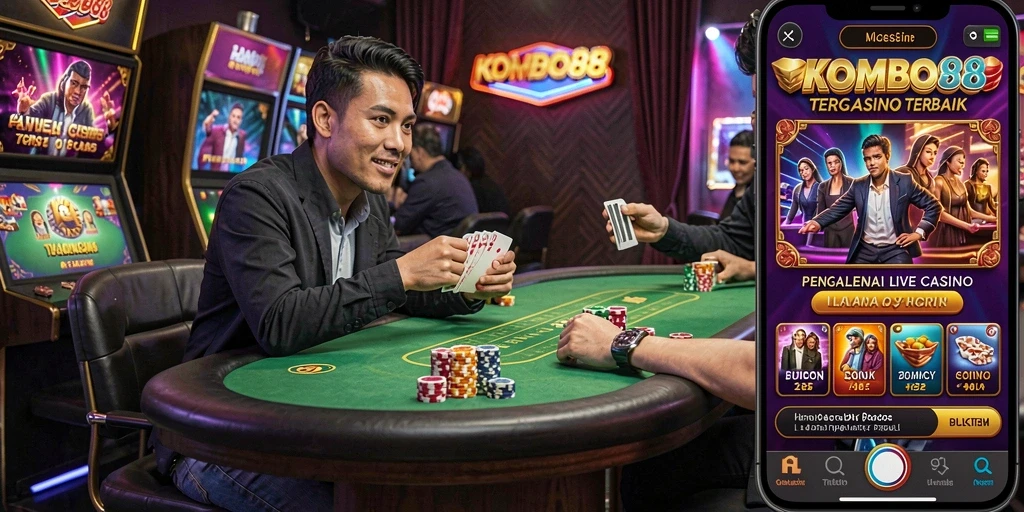 Screenshot gameplay Live Casino yang mendebarkan di KOMBO88.