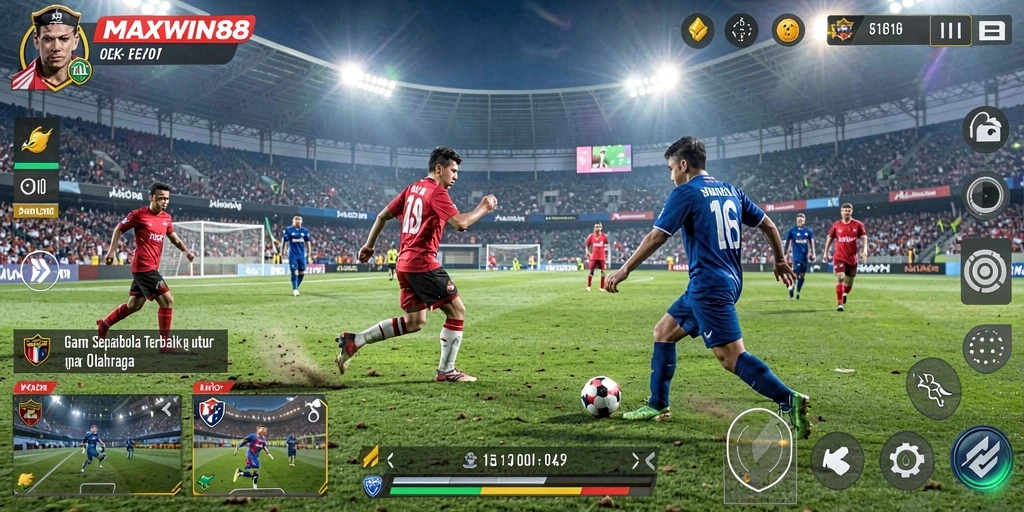 Gameplay seru MAXWIN88 dengan aksi sepak bola yang mendebarkan.