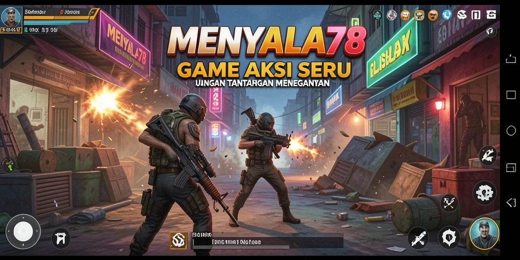 Tampilan gameplay seru dari MENYALA78 yang penuh aksi.