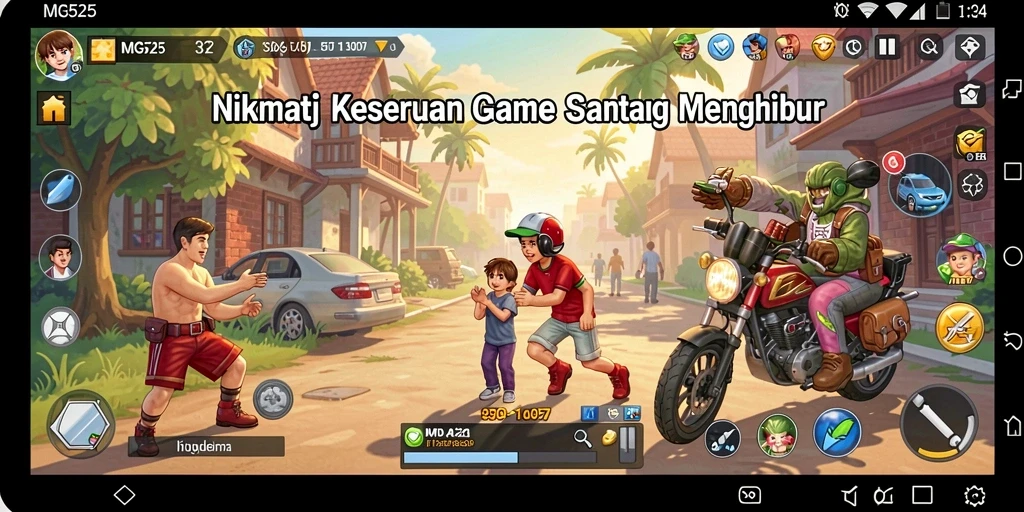Tangkapan layar utama MG525 menampilkan gameplay yang seru dan menegangkan.