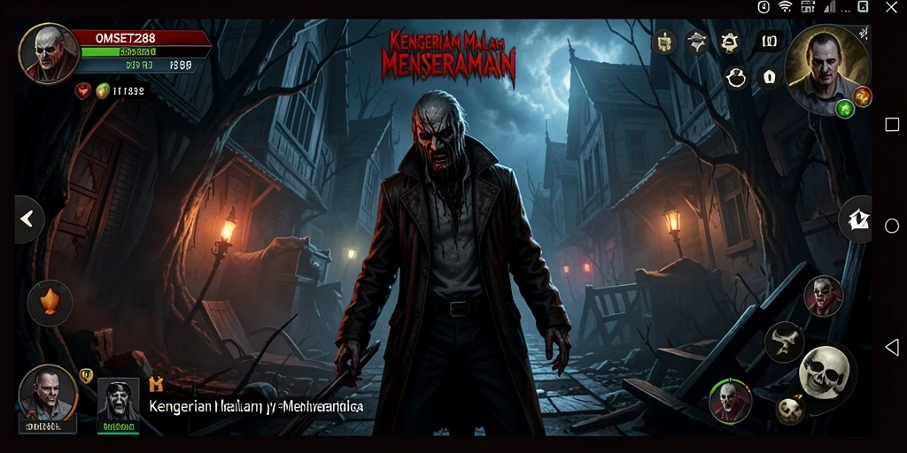 Gameplay mengerikan dengan suasana yang mencekam dan visual yang menakutkan.