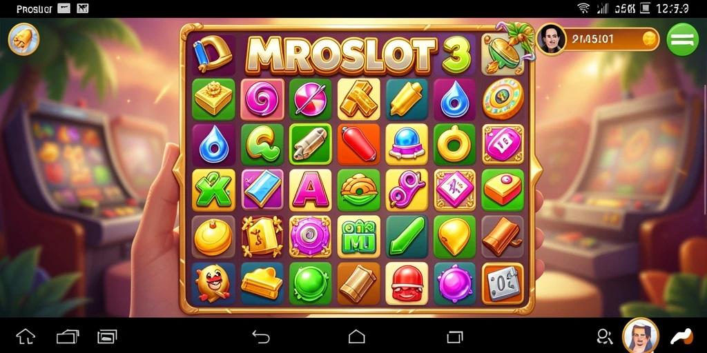 Tampilan gameplay PROSLOT yang seru dan colorful.