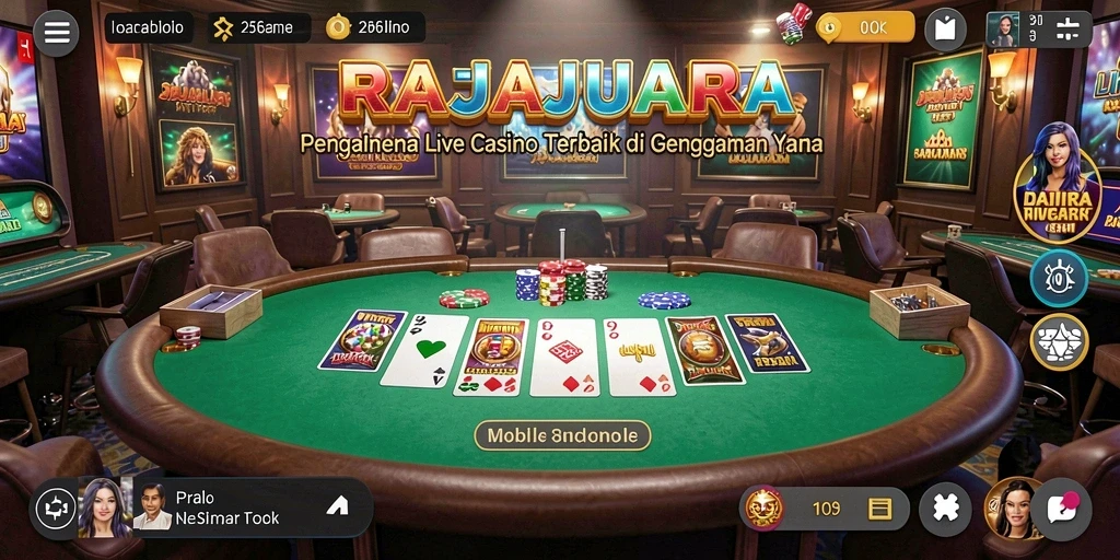 Tampilan gameplay Live Casino yang mendebarkan di RAJAJUARA.