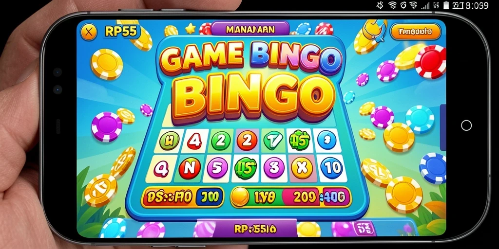 Tampilan gameplay Bingo yang menarik dan interaktif di RP55.