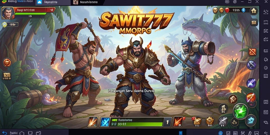 Tampilan gameplay seru di dunia MMORPG SAWIT777.