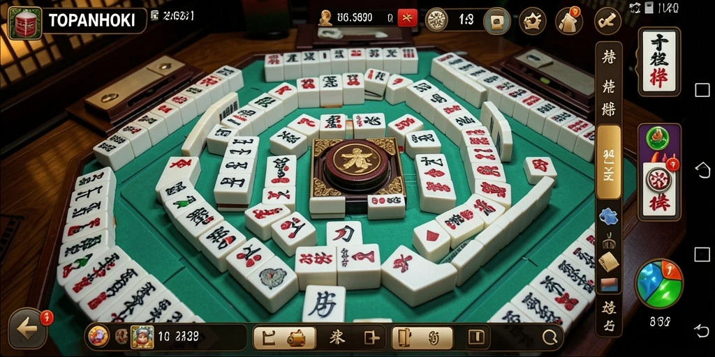Gameplay seru dengan ubin Mahjong yang berwarna-warni.