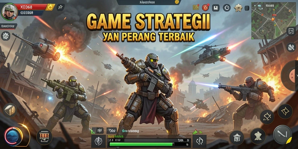 Screenshot utama menunjukkan bentrokan epik dalam gameplay SLG.